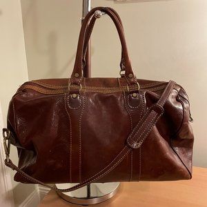 ‘Milano’  Italian Leather Duffel Bag Carry-on Weekender by ‘Floto’